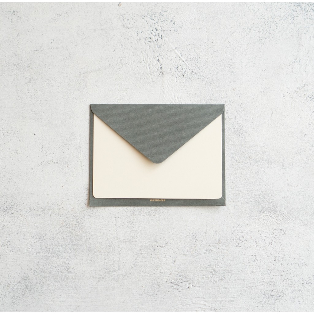 

Aeroculata Grey Kartu Ucapan Amplop A6 Blank Notecard Set Premium Greeting Card