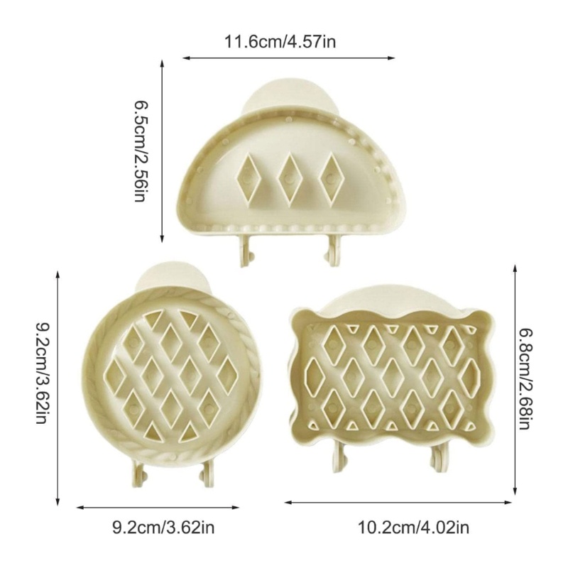 Cetakan Pie Model Tekan Tangan Bahan Plastik Untuk Dapur