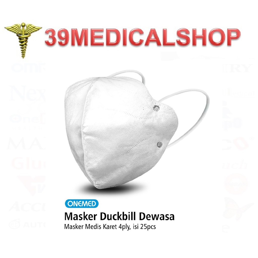 Masker Duckbill Dewasa Onemed 4ply isi 25pcs