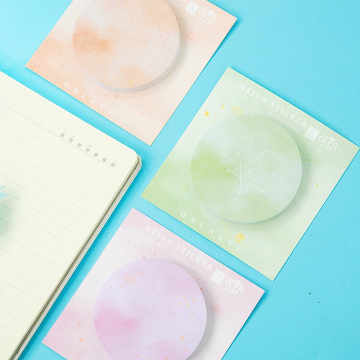 

Pastel Galaxy Round Sticky Notes Murah [INSHOP]