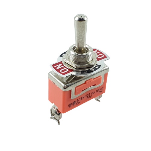 Toggle Switch 3 Pin On Off On ETEN 1122 Saklar Togle Kaki 3p 15A E-TEN