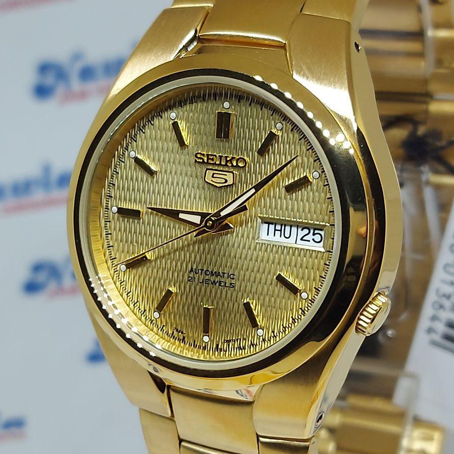 Seiko 5 SNK610K1 Automatic Gold IP - Jam Tangan Pria SNK610