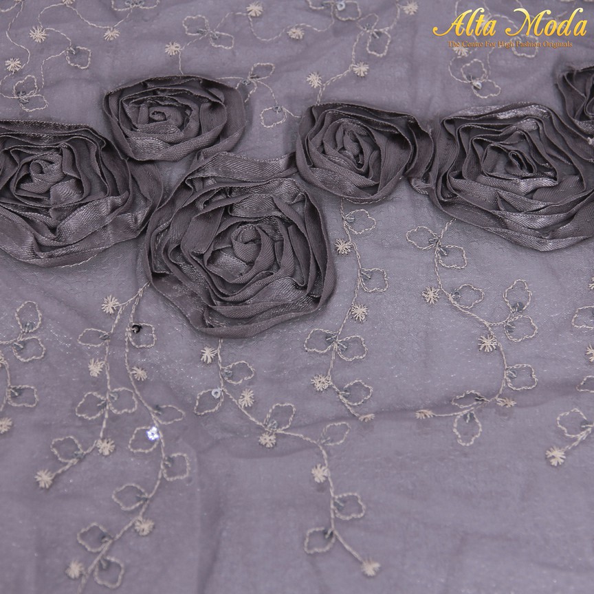 

Alta Moda Kain Chiffon Embroidery Floral Abu (1M)