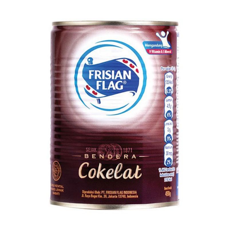 

Susu Bendera Frisian Flag Susu Kental Manis Cokelat 490gr