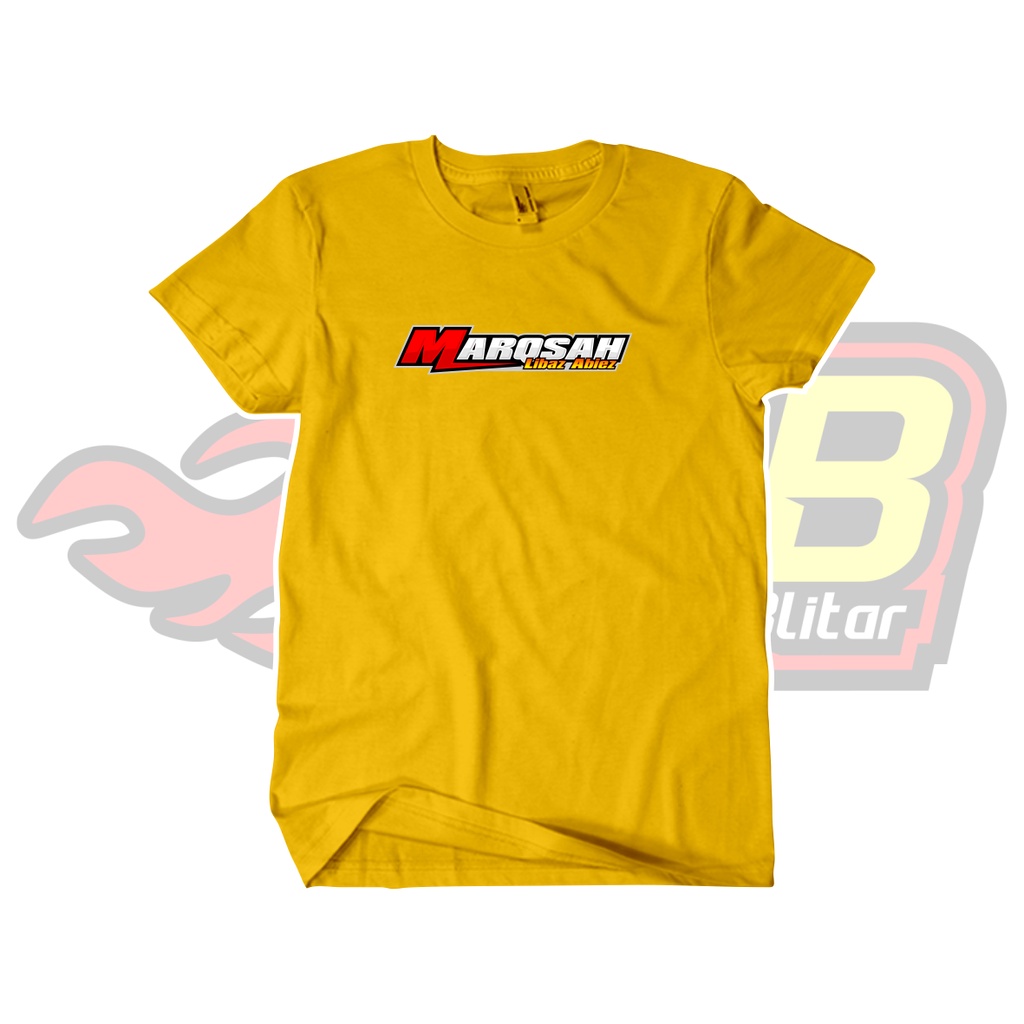 Kaos Marqsah Libaz Abiez Merah Katun Combed Distro Unofficial