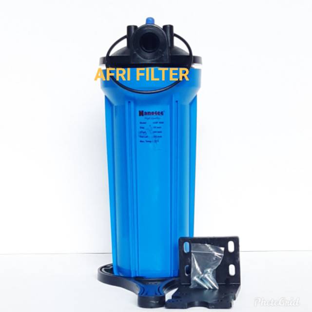 HOUSING FILTER AIR NANOTEC 10&quot; BLUE DRAT 3/4&quot;&quot;