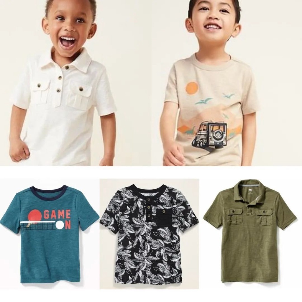 Kaos Anak Cowok Branded Kaos Anak Laki Laki Motif Kaos Anak Kancing Depan Kaos Tangan Pendek Anak 5 