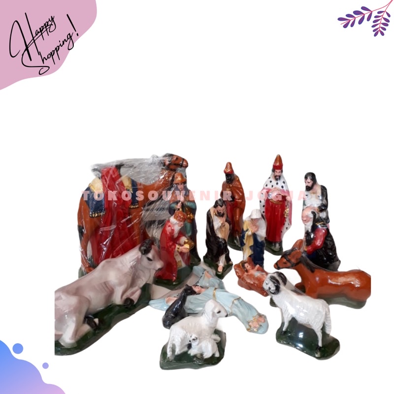 Satu Set Patung Natal Tinggi 30 cm