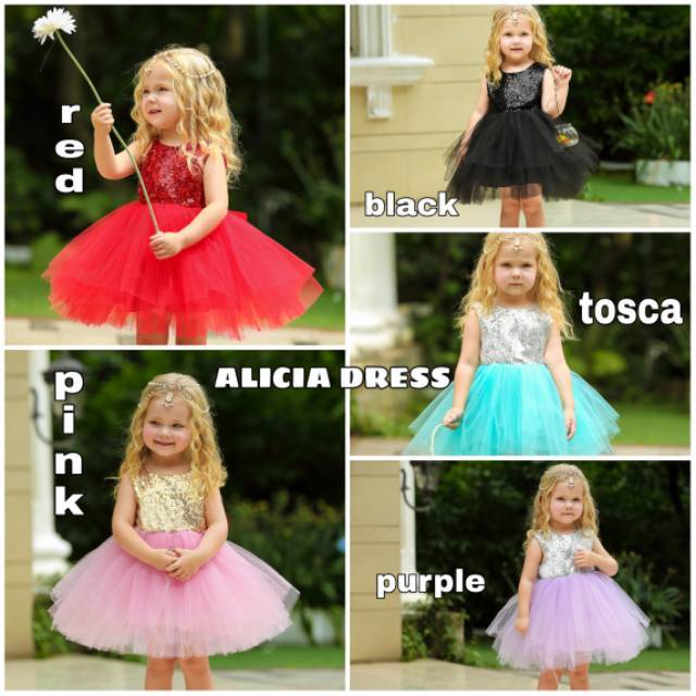 GA2526 QUINCY DRESS / GAUN PESTA ANAK PEREMPUAN / DRESS ULANG TAHUN MURAH BAGUS MEWAH TUTU