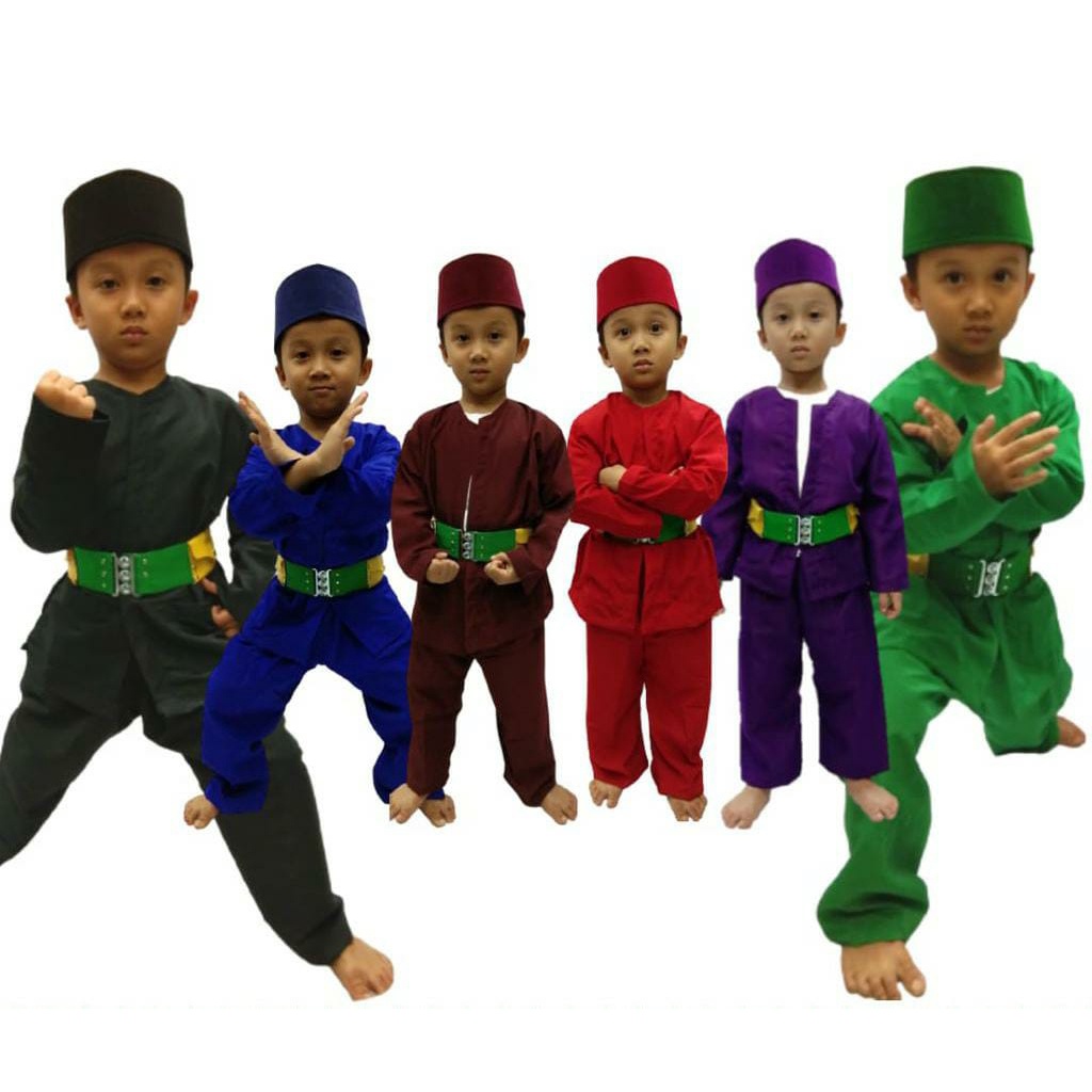 SETELAN BAJU PANGSI ANAK/BAJU CELANA baju betawi setelan betawi