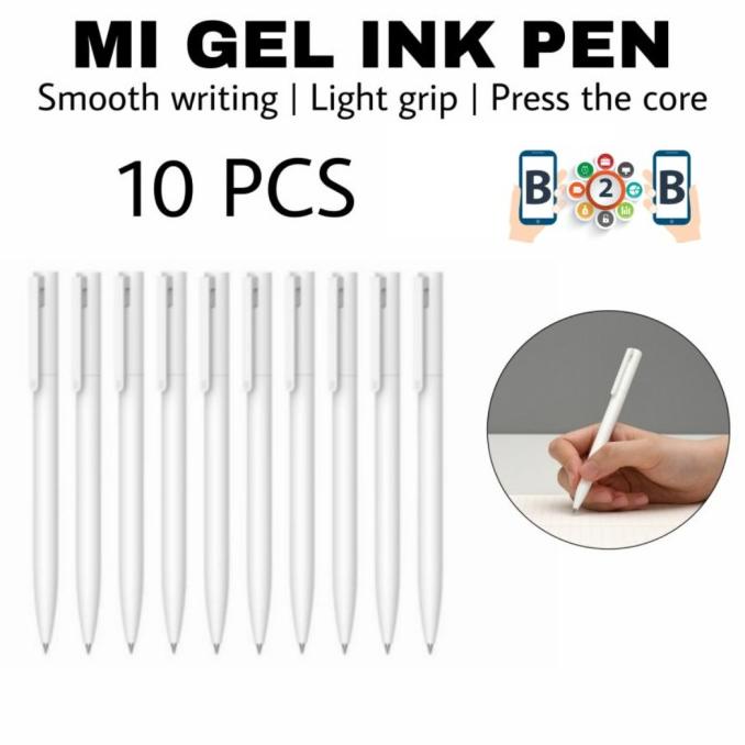 

[COD] MI GEL INK PEN 10pcs - Pena Pulpen Alat tulis CUCI GUDANG Kode 221