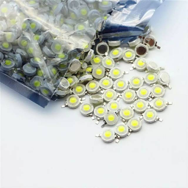 LED COB Chip Lampu 1 W 3.2-3.6 V Input 100-220LM Mini LED Bulb Diode SMD Untuk DIY Sorotan Downlight