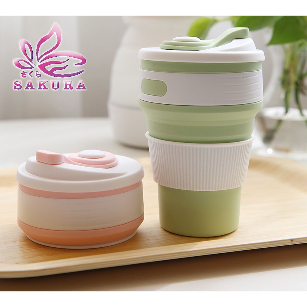 Foldable Cup / Gelas Lipat Multifungsi / Silicone Cup