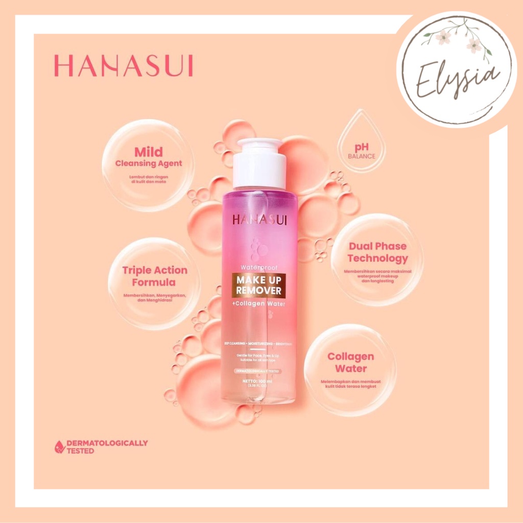 HANASUI Make Up Remover + Collagen Water 100ml