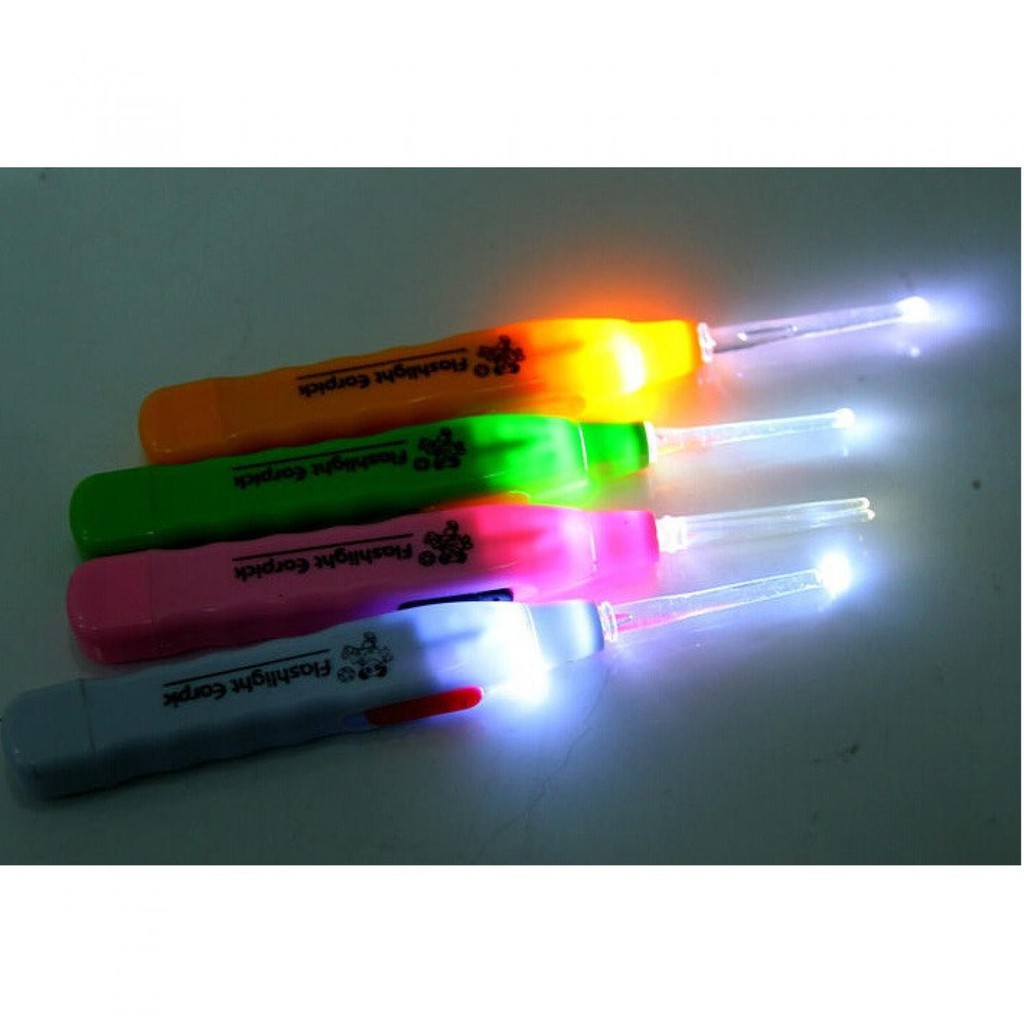 LED Flashlight Earpick Clean / Pembersih Telinga