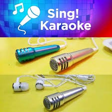 Mini Microphone + Earphone for Smule / Sing - Headset Karaoke