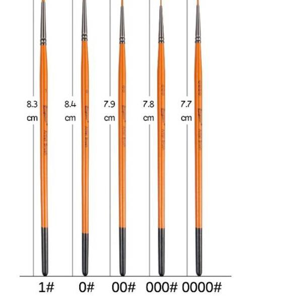

M8P9 Giorgione brush G-1010 size 0000 , 000, 00 7Z Bestー