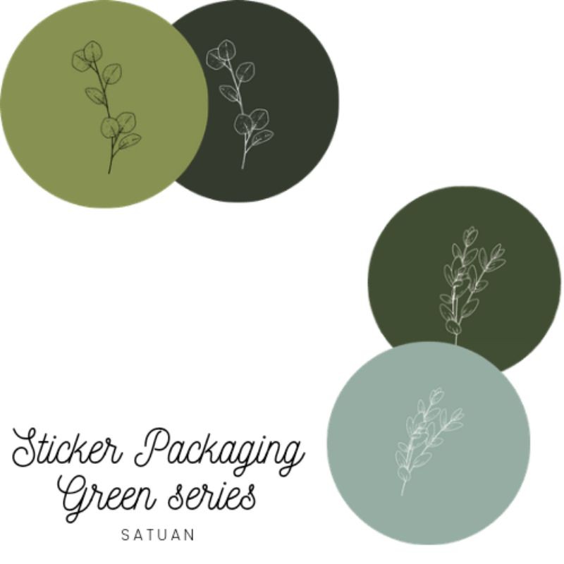 

sticker packaging green series