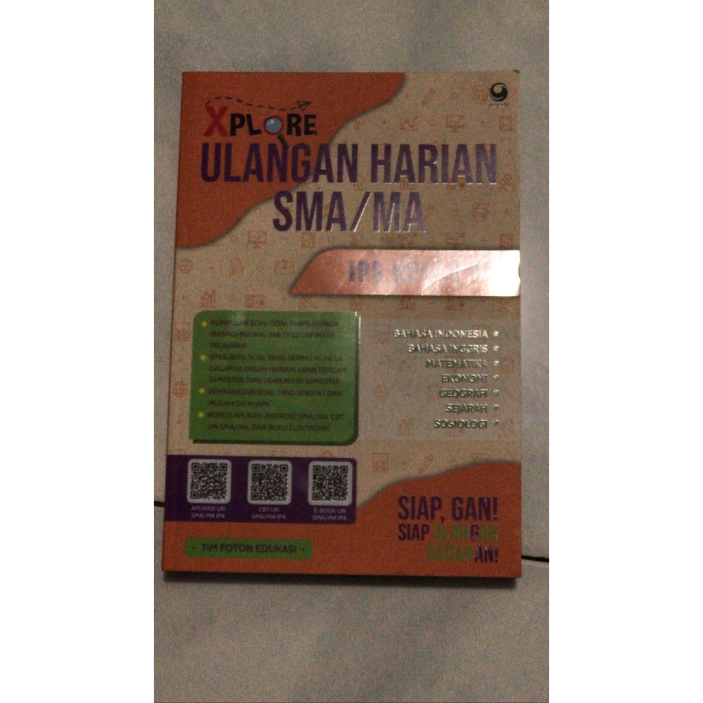 (preloved) buku Xplore Ulangan Harian SMA/MA IPS kelas 12