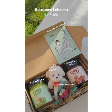 

HAMPERS-EKSKLUSIF//ISI COKLAT LUMER + BONEKA ISI 2 CHOCO CRUST