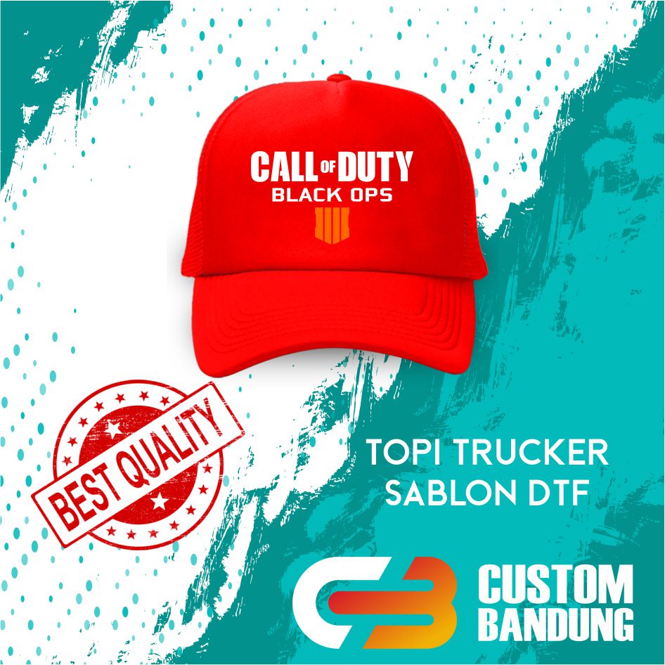 Topi Trucker CLASH OF CLAN  Pria Wanita Topi Jaring Aura Jala Trucker Cap Bisa Tulis Nama Bisa COD Original High Premium Quality