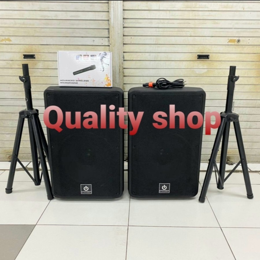 SPEAKER ACTIVE CRIMSON 15 IN STAGE15 FREE 2 STEN DAN 1 MIC WIRELLES