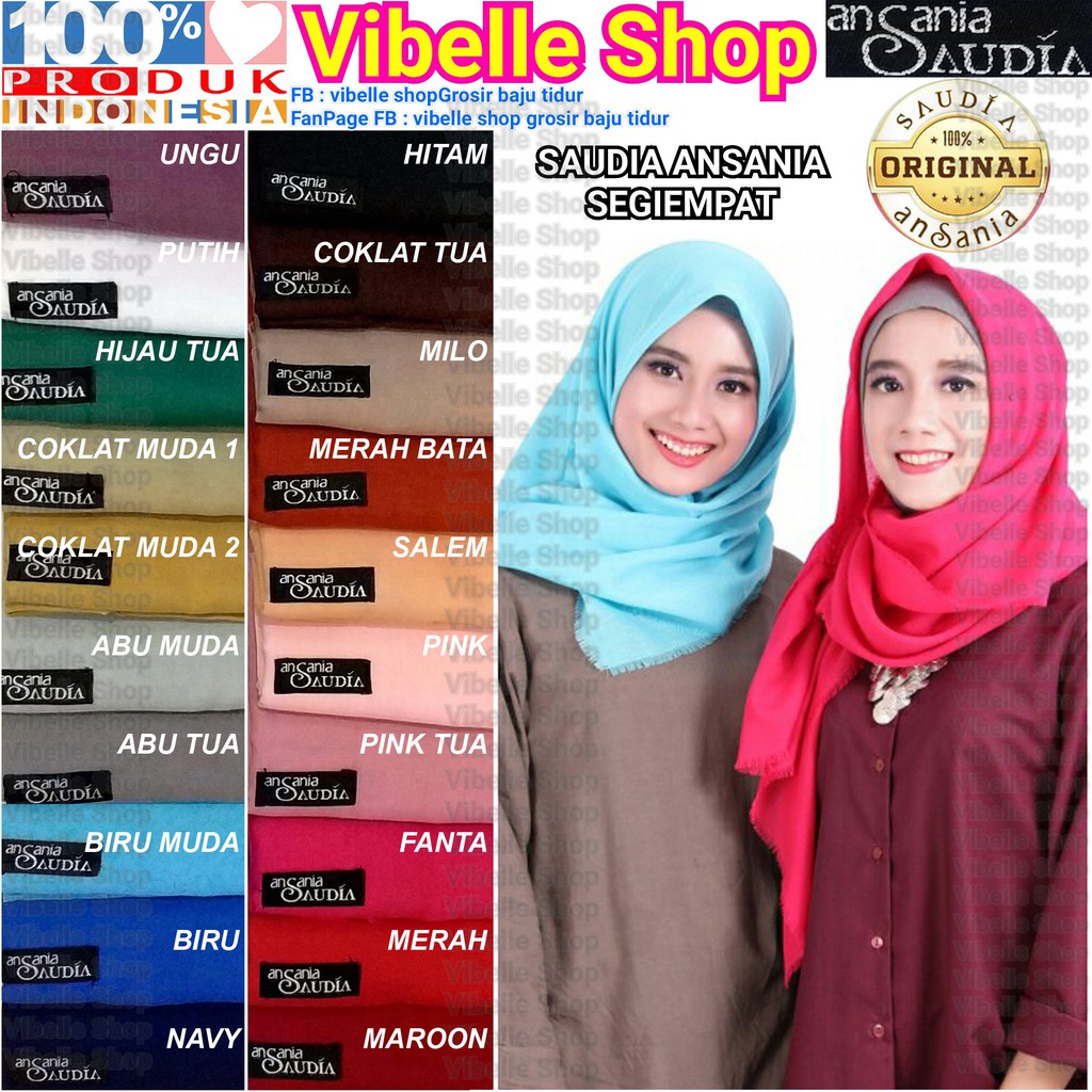  Jilbab  Bella  Square  Warna  Abu  Tua  Voal Motif