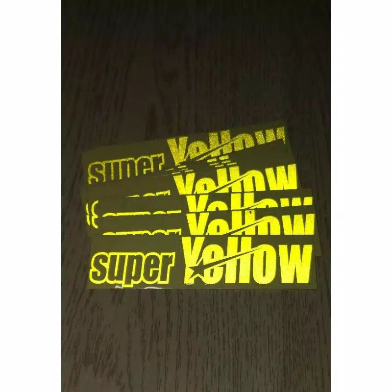

STICKER SUPER YELLOW CUTTING