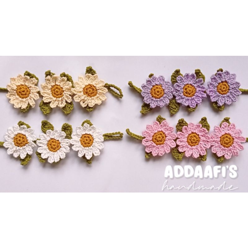 #Edisi Daisy | Konektor Masker Rajut | Strap Makser (2in1)