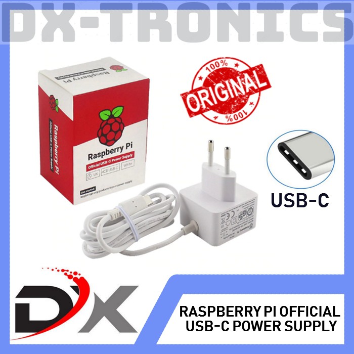 Adaptor Raspberry PI 4 Original 15.3W Adapter 5.1V 3A Power supply PI4