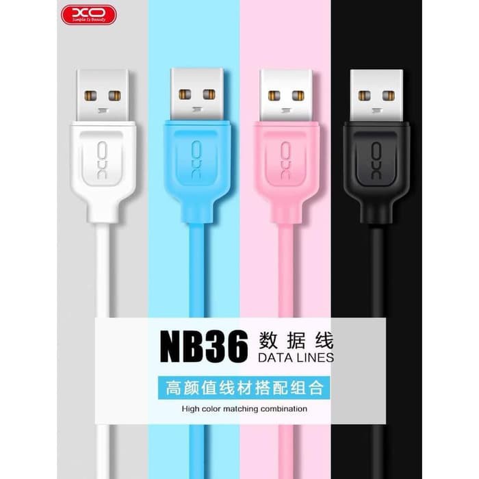 Kabel Data USB Iphone Micro Android Type C XO NB36