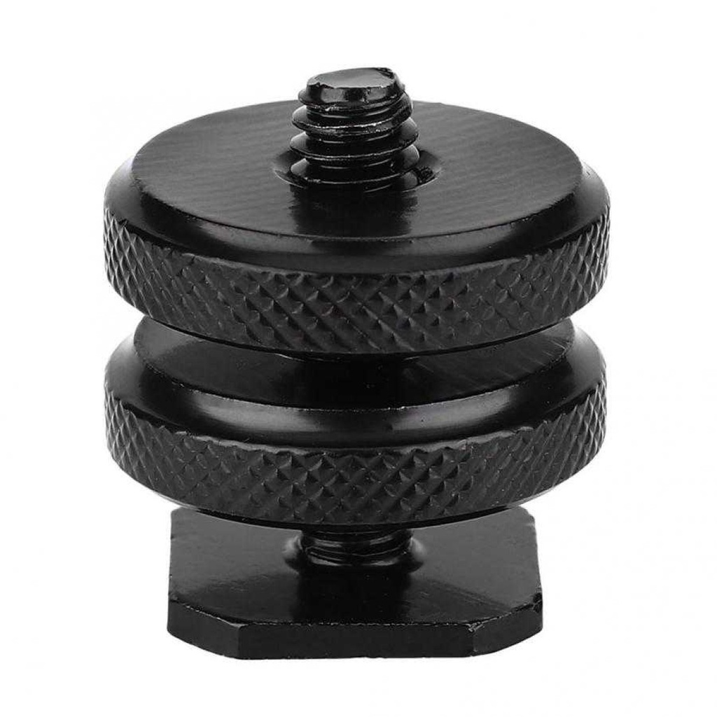 Tripod Screw Slot Hot Shoe Double Layer Kamera DSLR Aksesoris