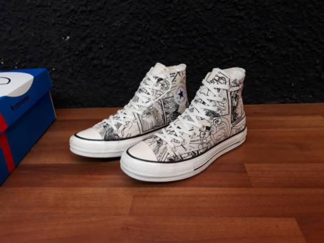 CONVERSE HI 70.S DORAEMON WHITE GARNET EGRET Premium BNIB MADE IN VIETNAM Size 37/38/39/40