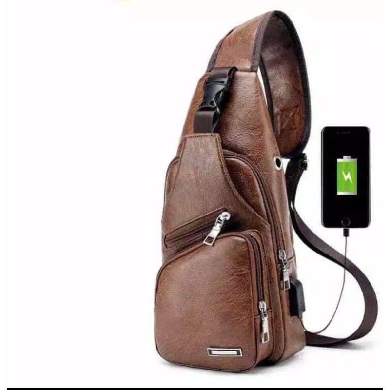 tas selempang kulit USB Tas Selempang kulit Tas Selempang kulit