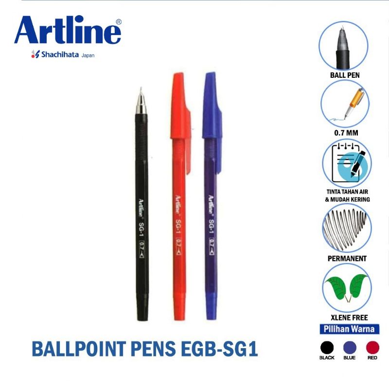 

Ballpoint Ballpen Pena Pulpen ARTLINE SG-1 0.7mm