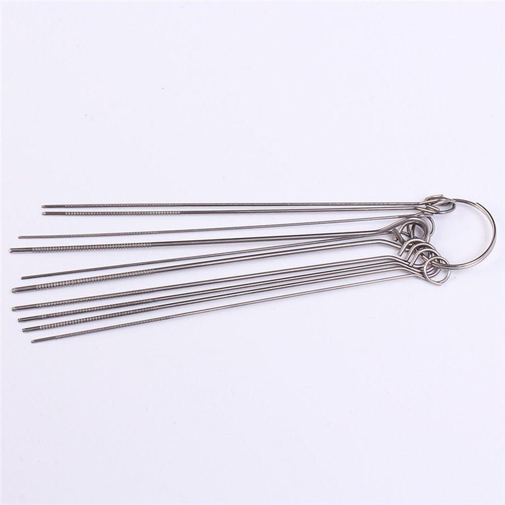Solighter 10 Pcs Stainless Steel Jarum Set Konsumsi Set Perlengkapan Solder Welder Aksesori Welding Torch