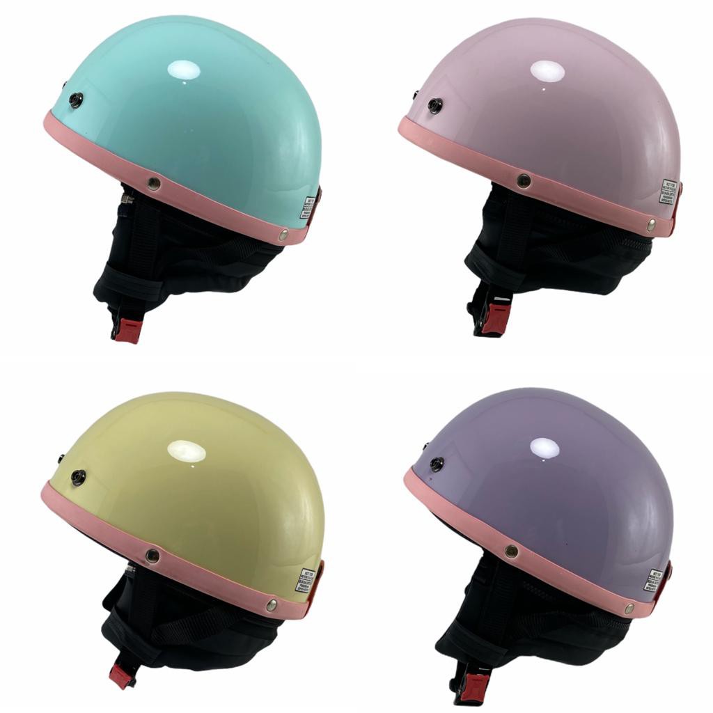 HELM BOGO  WANITA DEWASA ANAK MUDA WARNA PASTEL LILAC