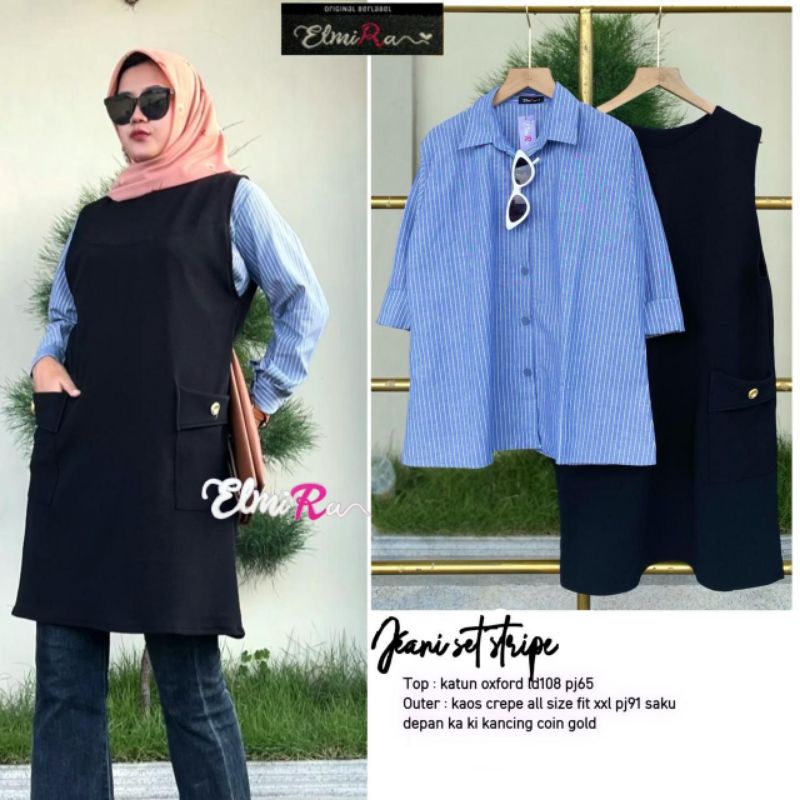 JEANI SETELAN TUNIK BY ELMIRA