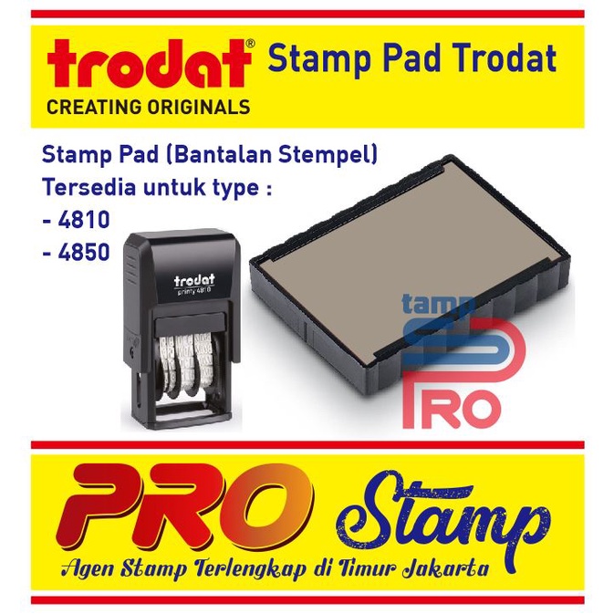 

Replacement Ink Pad Trodat / 4810 , 4850 (TANPA WARNA)