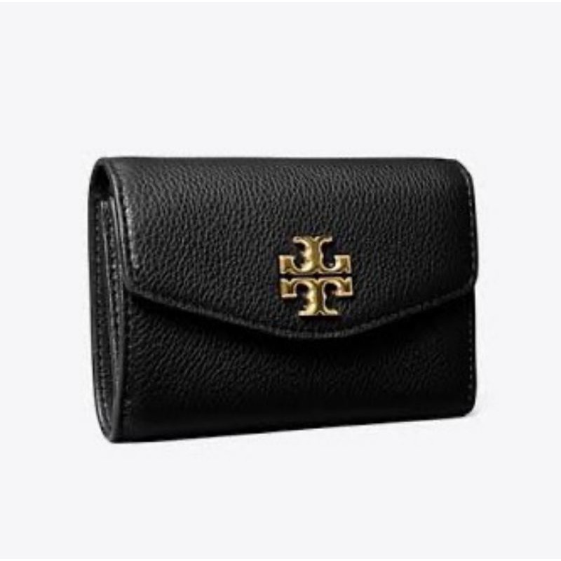 Tory Burch Kira Pebbled Medium Flap Wallet