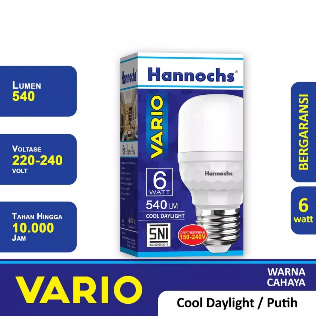 Hannochs Lampu LED Capsule Vario 6 Watt - Cahaya Putih