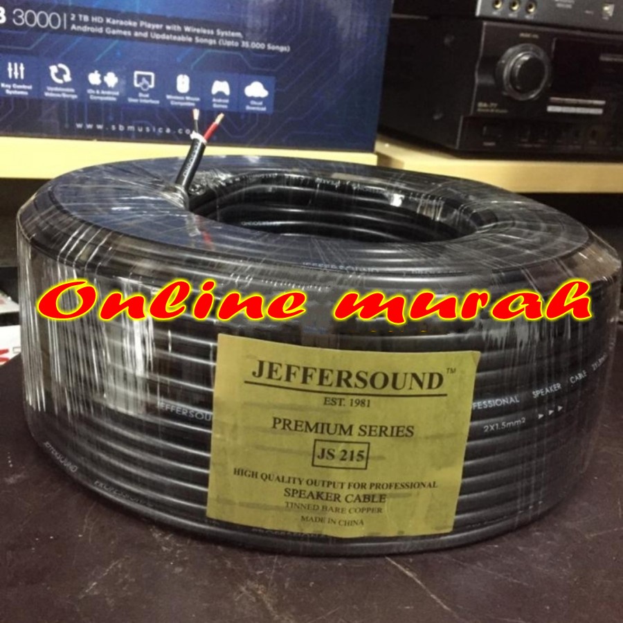 KABEL SPEAKER JEFFERSOUND JS215 2X1.5 100 METER JEFFERSOUND JS 215