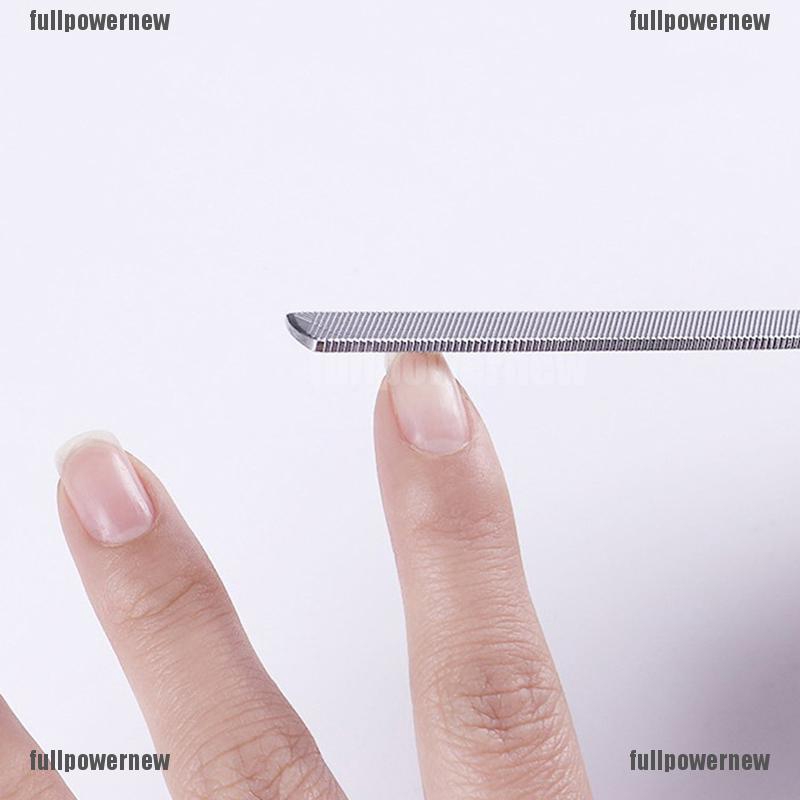 【COD】FLID Pengikir Kuku Dua Sisi Bahan Stainless Steel untuk Manicure