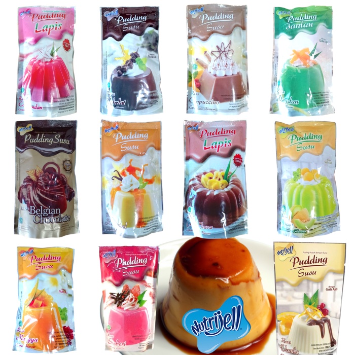 

Nutrijell Puding Pudding Coklat Mangga Melon Pandan Strawberry