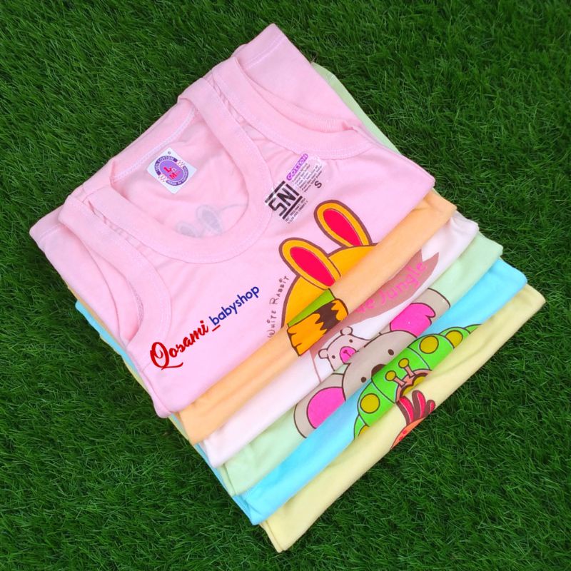 L - MOM 3 pcs Kaos Buntung Bayi Motif Uk S, M, L, XL, SNI