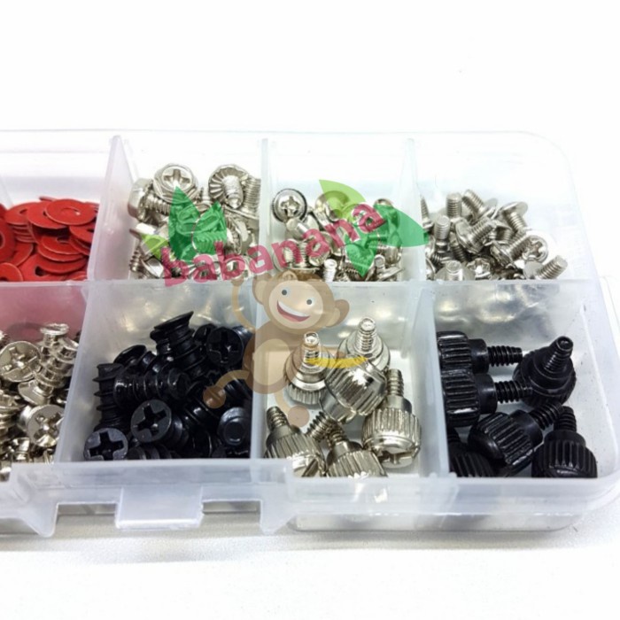 228 Pcs set screw washer spacer thumb hex hdd motherboard baut fan kit