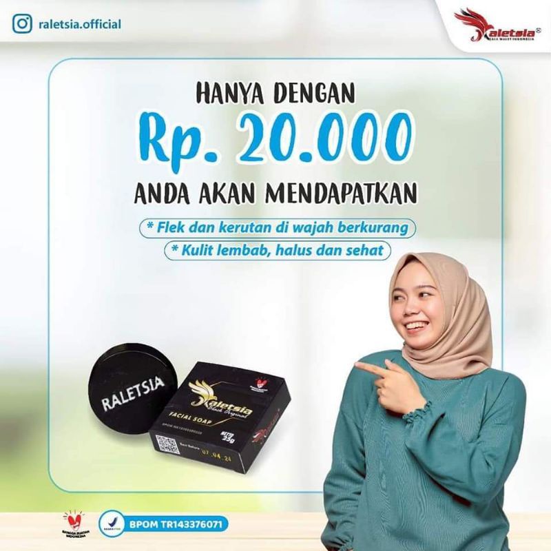 Raletsia Black Original Facial Soap sabun wajah