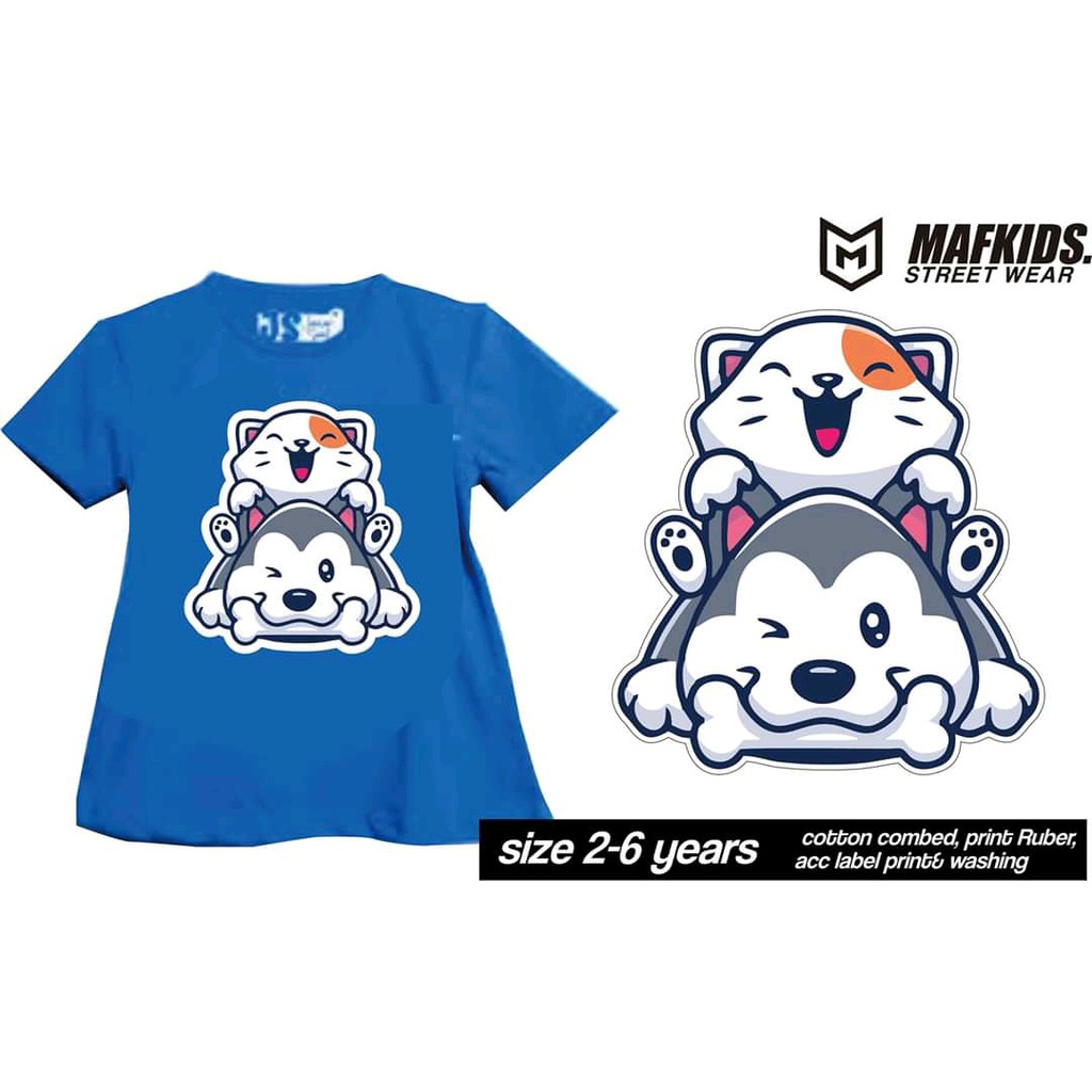 KAOS ANAK PEREMPUAN 1-6 TAHUN MOTIF C&amp;D