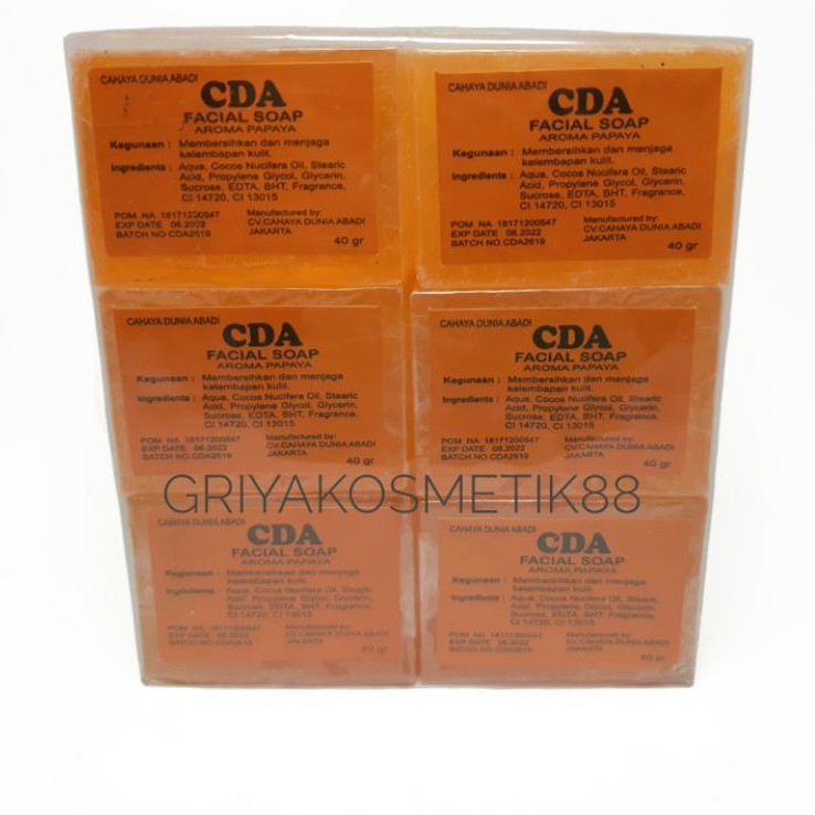 SABUN CDA AROMA PAPAYA BPOM HARGA 1 LUSIN