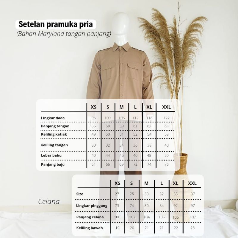 BAJU PRAMUKA DEWASA PRIA DAN WANITA © RIYANI